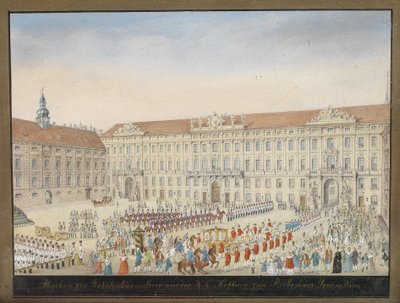 Departure for the Corpus Christi Procession from the Imperial Hofburg to St. Stephen